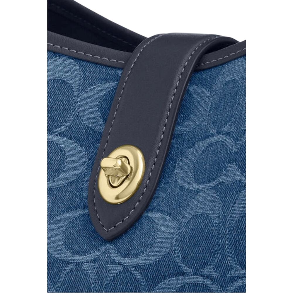Coach Hadley Convertible Crossbody Bag In Signature Denim - Picture 8 of 8